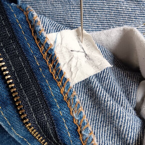 Vintage Mens Lee Bootcut Jeans 26x28 Fit 1980's Straight Raw Perfect Fade Denim - Picture 7 of 8